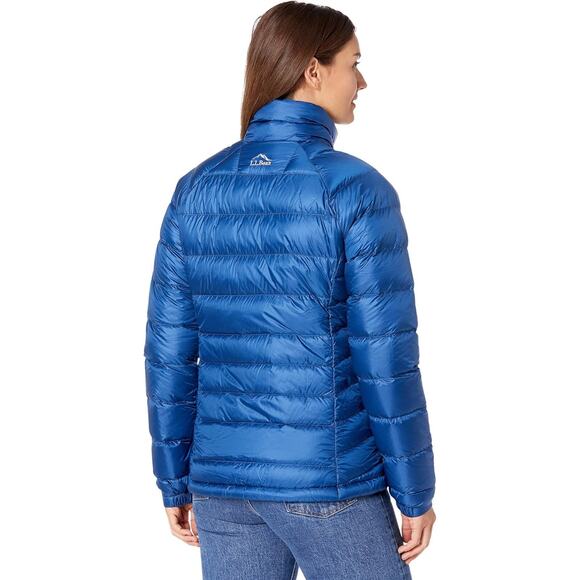 L.L.Bean Ultralight 850 Down Jacket Women's Petite Small, Ocean Blue, NWT - Picture 5 of 5
